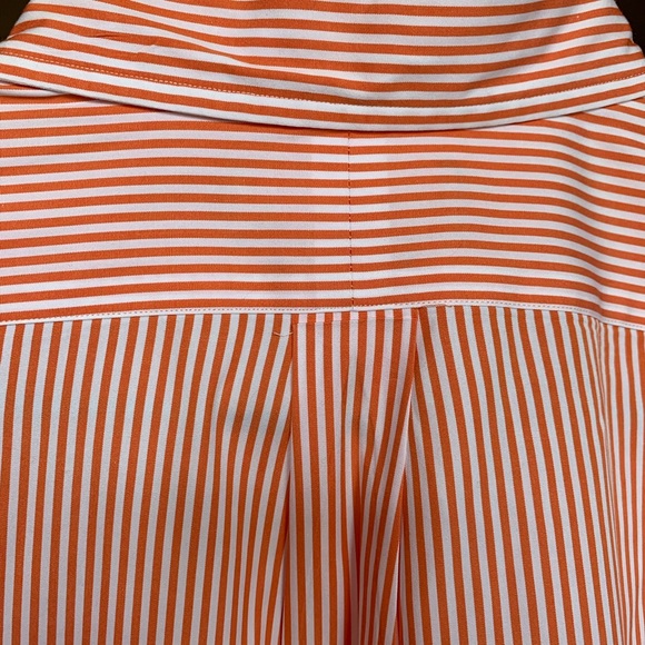 Orange & White Polo Button Up - Picture 10 of 12